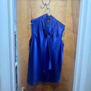 Sleek Blue Sleeveless Top